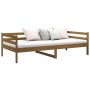 Sofá cama de madera maciza de pino marrón miel 80x200 cm de vidaXL, Camas y somieres - Ref: Foro24-814677, Precio: 108,52 €, ...