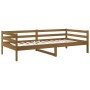 Sofá cama de madera maciza de pino marrón miel 80x200 cm de vidaXL, Camas y somieres - Ref: Foro24-814677, Precio: 108,52 €, ...