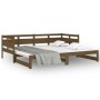 Sofá cama extraíble madera de pino marrón miel 2x(80x200) cm de vidaXL, Camas y somieres - Ref: Foro24-820320, Precio: 182,06...