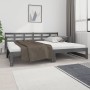 Removable sofa bed solid gray pine wood 2x(90x200) cm by vidaXL, Beds and slatted bases - Ref: Foro24-820374, Price: 199,03 €...