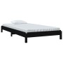 Cama apilable de madera pino maciza negro 90x190 cm de vidaXL, Camas y somieres - Ref: Foro24-820406, Precio: 78,99 €, Descue...