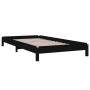 Cama apilable de madera pino maciza negro 90x190 cm de vidaXL, Camas y somieres - Ref: Foro24-820406, Precio: 78,99 €, Descue...