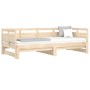 Removable sofa bed solid pine wood 2x(80x200) cm by vidaXL, Beds and slatted bases - Ref: Foro24-820317, Price: 166,58 €, Dis...