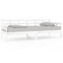 Solid white pine wood sofa bed 80x200 cm by vidaXL, Beds and slatted bases - Ref: Foro24-820363, Price: 98,99 €, Discount: %