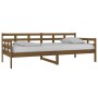 Sofá cama madera maciza de pino marrón miel 90x200 cm de vidaXL, Camas y somieres - Ref: Foro24-820360, Precio: 117,67 €, Des...