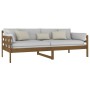 Honey brown solid pine wood sofa bed 90x200 cm by vidaXL, Beds and slatted bases - Ref: Foro24-820360, Price: 117,67 €, Disco...