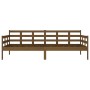 Honey brown solid pine wood sofa bed 90x200 cm by vidaXL, Beds and slatted bases - Ref: Foro24-820360, Price: 117,67 €, Disco...