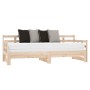 Sofá cama extraíble madera maciza de pino 2x(80x200) cm de vidaXL, Camas y somieres - Ref: Foro24-820377, Precio: 150,91 €, D...