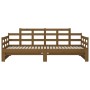 Removable sofa bed solid pine wood honey brown 2x(90x200)cm by vidaXL, Beds and slatted bases - Ref: Foro24-820345, Price: 21...