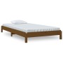 Cama apilable de madera maciza de pino marrón miel 75x190 cm de vidaXL, Camas y somieres - Ref: Foro24-820410, Precio: 108,39...