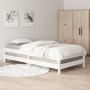 White solid pine wood stackable bed 90x200 cm by vidaXL, Beds and slatted bases - Ref: Foro24-820393, Price: 108,09 €, Discou...