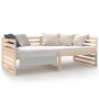 Solid pine wood sofa bed 90x190 cm by vidaXL, Beds and slatted bases - Ref: Foro24-814649, Price: 90,99 €, Discount: %