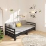 Sofá cama extraíble madera maciza de pino negro 2x(90x190) cm de vidaXL, Camas y somieres - Ref: Foro24-814663, Precio: 174,9...