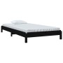 Schwarzes, stapelbares Bett aus massivem Kiefernholz, 75 x 190 cm von vidaXL, Betten und Lattenroste - Ref: Foro24-820411, Pr...