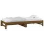 Sofá cama extraíble madera de pino marrón miel 2x(80x200) cm de vidaXL, Camas y somieres - Ref: Foro24-820435, Precio: 130,00...