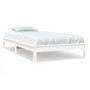 Solid white pine wood bed frame 90x200 cm by vidaXL, Beds and slatted bases - Ref: Foro24-820527, Price: 66,20 €, Discount: %