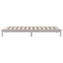 Solid white pine wood bed frame 90x200 cm by vidaXL, Beds and slatted bases - Ref: Foro24-820527, Price: 66,20 €, Discount: %