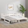 Removable sofa bed solid white pine wood 2x(80x200) cm by vidaXL, Beds and slatted bases - Ref: Foro24-820318, Price: 171,12 ...