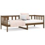 Sofá cama de madera maciza de pino marrón miel 90x190 cm de vidaXL, Camas y somieres - Ref: Foro24-814647, Precio: 93,27 €, D...