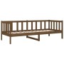 Sofá cama de madera maciza de pino marrón miel 90x190 cm de vidaXL, Camas y somieres - Ref: Foro24-814647, Precio: 93,27 €, D...