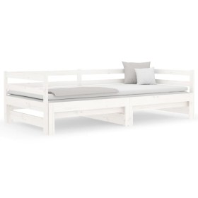 Removable sofa bed solid white pine wood 2x(80x200) cm by vidaXL, Beds and slatted bases - Ref: Foro24-814695, Price: 172,23 ...