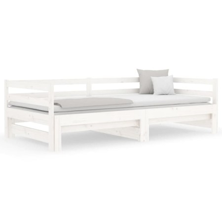 Removable sofa bed solid white pine wood 2x(80x200) cm by vidaXL, Beds and slatted bases - Ref: Foro24-814695, Price: 172,23 ...