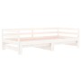 Removable sofa bed solid white pine wood 2x(80x200) cm by vidaXL, Beds and slatted bases - Ref: Foro24-814695, Price: 172,23 ...