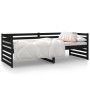 Sofá cama de madera maciza de pino negro 80x200 cm de vidaXL, Camas y somieres - Ref: Foro24-814693, Precio: 132,94 €, Descue...