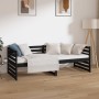 Sofá cama de madera maciza de pino negro 80x200 cm de vidaXL, Camas y somieres - Ref: Foro24-814693, Precio: 132,94 €, Descue...