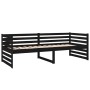 Sofá cama de madera maciza de pino negro 80x200 cm de vidaXL, Camas y somieres - Ref: Foro24-814693, Precio: 132,94 €, Descue...