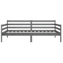 Gray solid pine wood sofa bed 90x190 cm by vidaXL, Beds and slatted bases - Ref: Foro24-814641, Price: 114,28 €, Discount: %