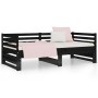 Removable sofa bed solid black pine wood 2x(90x190) cm by vidaXL, Beds and slatted bases - Ref: Foro24-814673, Price: 146,99 ...