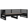 Removable sofa bed solid black pine wood 2x(90x190) cm by vidaXL, Beds and slatted bases - Ref: Foro24-814673, Price: 146,99 ...