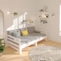 Removable sofa bed solid white pine wood 2x(90x190) cm by vidaXL, Beds and slatted bases - Ref: Foro24-814660, Price: 179,43 ...