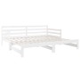 Removable sofa bed solid white pine wood 2x(90x190) cm by vidaXL, Beds and slatted bases - Ref: Foro24-814660, Price: 179,43 ...