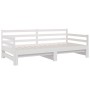 Removable sofa bed solid white pine wood 2x(90x190) cm by vidaXL, Beds and slatted bases - Ref: Foro24-814660, Price: 179,43 ...