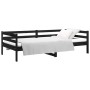 Sofá cama madera maciza de pino negro 90x190 cm de vidaXL, Camas y somieres - Ref: Foro24-814638, Precio: 119,99 €, Descuento: %