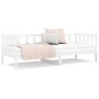 Solid white pine wood sofa bed 90x190 cm by vidaXL, Beds and slatted bases - Ref: Foro24-814645, Price: 115,26 €, Discount: %