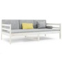 Solid white pine wood sofa bed 90x190 cm by vidaXL, Beds and slatted bases - Ref: Foro24-814640, Price: 118,99 €, Discount: %