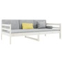 Solid white pine wood sofa bed 90x190 cm by vidaXL, Beds and slatted bases - Ref: Foro24-814640, Price: 118,99 €, Discount: %