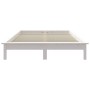 Estructura de cama de madera maciza de pino blanco 200x200 cm de vidaXL, Camas y somieres - Ref: Foro24-820562, Precio: 101,2...