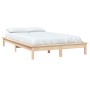 Solid pine wood bed frame 200x200 cm by vidaXL, Beds and slatted bases - Ref: Foro24-820561, Price: 98,72 €, Discount: %