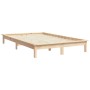 Solid pine wood bed frame 200x200 cm by vidaXL, Beds and slatted bases - Ref: Foro24-820561, Price: 98,72 €, Discount: %