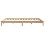 Solid pine wood bed frame 200x200 cm by vidaXL, Beds and slatted bases - Ref: Foro24-820561, Price: 98,72 €, Discount: %