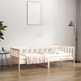 Sofá cama madera maciza de pino 80x200 cm de vidaXL, Camas y somieres - Ref: Foro24-814684, Precio: 142,60 €, Descuento: %