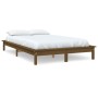 Estructura de cama madera maciza de pino marrón miel 160x200 cm de vidaXL, Camas y somieres - Ref: Foro24-820554, Precio: 140...