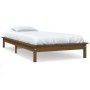 Estructura de cama madera maciza pino marrón miel 75x190 cm de vidaXL, Camas y somieres - Ref: Foro24-820569, Precio: 61,77 €...