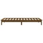 Estructura de cama madera maciza pino marrón miel 75x190 cm de vidaXL, Camas y somieres - Ref: Foro24-820569, Precio: 61,77 €...