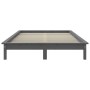 Estructura de cama madera maciza de pino gris 120x190 cm de vidaXL, Camas y somieres - Ref: Foro24-820578, Precio: 125,99 €, ...