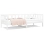 Solid white pine wood sofa bed 80x200 cm by vidaXL, Beds and slatted bases - Ref: Foro24-814685, Price: 166,74 €, Discount: %